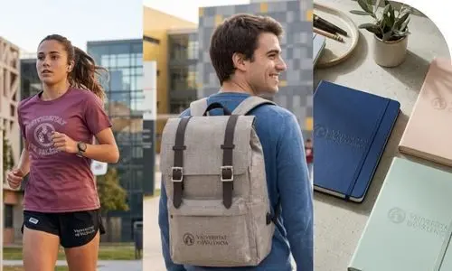Motxilles, tasses, esports, carpetes, bolis i tecnologia amb logo de la UV