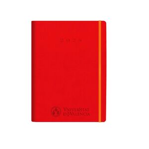 AGENDA UNIVERSITAT VALENCIA 2025 S/V 16,6X24 CM MULTILING ROJO